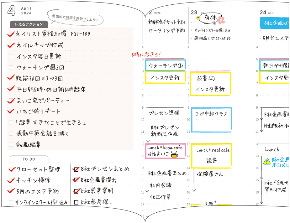 私らしさ手帳_日々のTODO